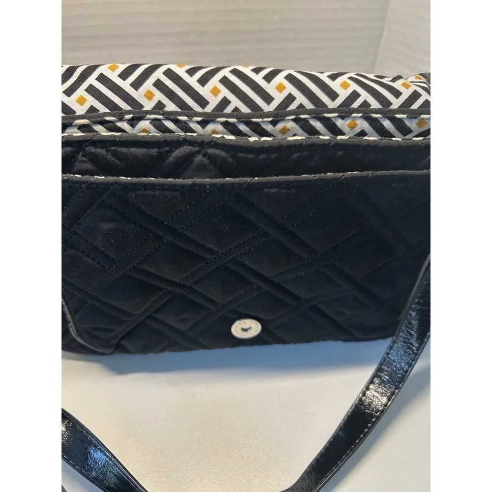 Vera Bradley Carson Crossbody Quilted  in Classic Black P34